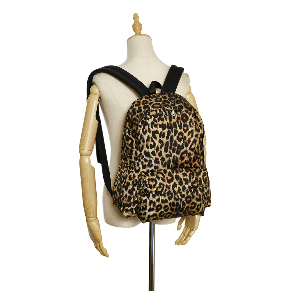 CELINE Leopard Print Backpack - Picture 3 of 10